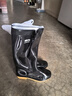 回力雨鞋男高筒户外雨天防水防滑胶鞋耐磨钓鱼洗车雨靴套鞋827黑高42 实拍图