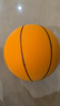 安踏静音篮球3号儿童拍拍球室内无声儿童训练玩具球软皮球静音球 橙色 实拍图