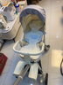 smartstroller遛娃神器婴儿推车可坐可躺轻便折叠双向高景观0-6岁用宝宝溜娃车 香槟白(铝合金车架+3D舒适透气) 实拍图