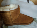 意尔康女靴雪地靴女冬季加绒保暖厚底休闲棉鞋时尚通勤百搭中筒靴子 土黄色 加绒 39 实拍图