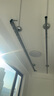 好太太（Hotata）三杆手摇晾衣架阳台室内升降晒衣架铝合金晾衣杆D-1118 2.4米银黑 实拍图
