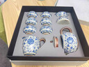 兮元记青花汝窑茶具套装整套家用高档泡茶壶茶杯茶盘退休礼物节日伴手礼 繁花米黄汝窑9头大西施壶礼盒装 实用生日新婚乔迁之喜搬家礼物 实拍图