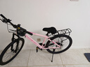 凤凰山地自行车内走线品牌变速青少年男女竞赛车自行车成人 坦途510 铝架辐条轮-彩云粉 26寸【适合155-185cm】 24速 实拍图
