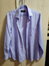 雅戈尔（YOUNGOR）长袖衬衫男DP免烫衬衫纯棉面料抗皱易打理新品 GLDP10171LJA粉紫色 40 实拍图