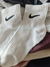 耐克速干训练短袜(3双)冬季支撑柔软舒适NIKE LIGHTWEIGHT SX7677 100白/(黑) M 实拍图