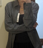 优衣库男女装法兰绒衬衫长袖衬衣纯棉薄外套25新款478118 480773 480773/05天灰色 L 实拍图