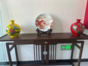 loyo景德镇陶瓷器鸿运当头挂盘子瓷盘赏盘客厅玄关摆盘装饰品开业礼品 直径35cm鸿运当头挂盘大号+支架 实拍图