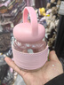 迷你可爱胖胖杯办公室简约水杯男女生夏天高颜值便携随手杯 粉红色 280ml 1只 实拍图