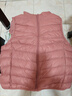 鸭鸭冬季新款羽绒服女休闲羽绒马夹时尚坎肩立领马甲背心KXM 嫣红色 2XL 实拍图