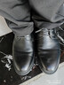 回力官方皮鞋男2025秋冬季加绒正装鞋商务男鞋保暖男士棉鞋 黑色 41 实拍图