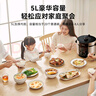 美的（Midea）电压力锅 家用5L双胆 大容量多功能电饭煲电饭锅  一键排气 机械控制电高压锅 实拍图