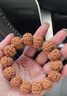 山中玉金刚菩提手串尼泊尔菩提子原籽龙鳞纹盘文玩大五瓣精品生日礼物 五瓣爆肉20-21mm 实拍图
