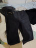 马登工装美式复古黑色中腰牛仔裤水洗显瘦硬汉直筒丹宁长裤子男秋 黑色 （避免与浅色衣物混洗） 30 实拍图