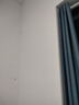 水星家纺免打孔窗帘遮光卧室全遮光布杆子全套隔音飘窗遮阳帘2.8x2.5m蓝色 实拍图