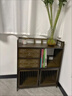 普美森小博古架茶室置物架简约中式茶架子家用茶台茶桌边柜收纳架茶叶架 【古色韵味】三层简约款 实拍图