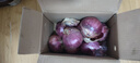 山东特产水果扁洋葱甜瓜口感红皮扁葱头生吃脆甜蘸酱好吃粉嫩 紫皮洋葱大果带箱 4斤 精选 实拍图