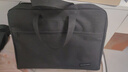 得力(deli)加宽立体办公手提袋/会议包/事务包/文件包/商务拉链袋电脑公文包男 黑色  实拍图
