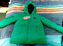 保姆鹅 儿童羽绒服宝宝双面羽绒服加厚小童短款耐污羽绒外套[NM2272] 中国红 130 实拍图