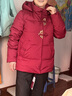 唐致中老年羽绒服女短款新中式妈妈冬季外套60岁老人奶奶太太加厚冬装 【新国标90绒】酒红 XL 【建议85-105斤】送运费险 晒单实拍图