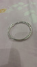顺庆银楼9999足银手镯光面推拉圆肚手镯亲子款满月节日礼物送女友 大人款推拉30克单个配证书 实拍图