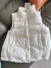 坦博尔羽绒马甲女短款立领宽松保暖女士背心马夹TD238006 小香白 165  实拍图