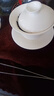 兮元记羊脂玉瓷三才盖碗茶杯德化白瓷单个大号陶瓷泡茶碗三件套功夫茶具 马蹄盖碗+撇口杯*2 实拍图