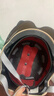 青霄 安全头盔 标准款 新国标 3C认证 抗冲击包裹式防护 电男动女四季车骑通用 卡其色防晒镜片 实拍图