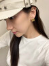 婉如意【流光系列】金色法式小众高级气质纯银心形耳环耳钉 纯银耳钉款 实拍图