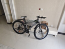 金武端自行车成人山地车公路赛车单车骑行变速超轻越野中学生初中青少年 顶配升级版-辐条轮-黑白色 27.5寸21速 实拍图