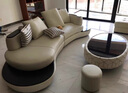 预顾 弧形真皮沙发个性客厅创意家具现代简约大小户型皮艺沙发组合 无扶手单人位 实拍图