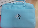长泽天选5电脑包天选6电脑包笔记本单肩包天选4/3斜挎包15.6英寸 蓝色 渐变标 【气囊防震双层 】 16英寸可放38厘米键盘 实拍图