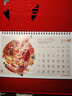朗捷（longe）台历2026年日历马年月历大格子书写计划本式年历简约办公桌面日历摆件桌历定制 红色-新年快乐（2026年） 实拍图