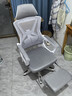 奥伦福特  电脑椅家用办公椅子靠背人体工学椅学习转椅老板座椅游戏电竞椅 【3级气杆+后躺+脚踏】白框灰网#焕新款 实拍图