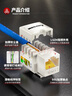 安普康（AMPCOM）六类网络模块 CAT6类千兆网线插座面板 环保阻燃90°打线RJ45非屏蔽镀金电脑信息母座 AMC6LZ08 实拍图
