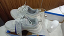 回力运动鞋春夏秋季网面透气学生跑步鞋白色软底情侣鞋皮面鞋子男女 白灰 40 实拍图