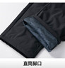 鸭鸭（YAYA）男士羽绒裤直筒加厚松紧腰弹力保暖中青年冬季新款防寒休闲裤子 黑色 L 175(建议110-130斤) 实拍图