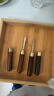 金镶玉 茶具配件 分茶套装 茶针茶刀茶巾分茶盘 实木竹木普洱茶盒赏茶盘 实拍图