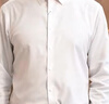 罗蒙（ROMON）纯色商务职业正装男士白衬衫工装外套长袖衬衣男CS108白色XL 实拍图