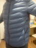 鸭鸭（YAYA）轻薄羽绒服男短款秋冬新款男士立领保暖防寒潮薄款轻便外套KX 雾霾蓝 L 175 实拍图