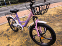 永久儿童自行车6-10岁自行车学生女童公主车男孩女孩变速减震脚踏单车 五刀-粉紫 减震/碟刹/镁合金轮毂 20寸-单速【适合135-155cm】 实拍图