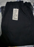 【纯棉耐磨】春秋季纯色休闲裤男士宽松大码直筒裤工装加绒工作裤 黑色+黑色 【春秋厚款】 L 【适合120-140斤体重】 实拍图