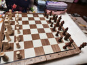 冠小二国际象棋小学生儿童带磁性折叠便携实木棋盘高档chess西洋棋比赛 实拍图