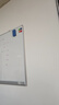 得力150*90cm实心纤维板芯白板 易擦磁性挂式白板悬挂写字板白板黑板（含白板擦 白板笔 磁钉）33137  实拍图