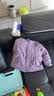 戴维贝拉（DAVE＆BELLA）儿童羽绒服冬装男童女童加厚外套宝宝红色年服童装 实拍图