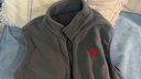 U.S. POLO ASSN.马甲男抓绒摇粒绒春秋立领无袖背心男装外套黑色2XL 实拍图