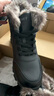 全洲狼 雪地靴男冬季新款东北棉鞋男大码抗寒防水加绒保暖轻便防滑靴子 黑色棉鞋-升级版 加绒 42 (260mm) 实拍图