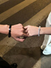 范琦（Fanci）黑曜石能量守护石手串情侣手链高级感好运女友男士友老公生日礼物 【情侣版】守护能量手串 【标准款】男19cm+女14.3cm 实拍图