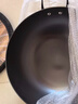 京东京造 炒锅 无涂层铸铁圆底双耳东北铁锅炖锅干锅油炸  带盖34cm  实拍图