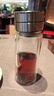 希诺双层玻璃杯男茶水分离杯高档泡茶杯子车载水杯XN-9338本色 290mL 实拍图