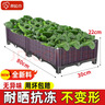原起点阳台楼顶种菜箱长方形蔬菜种植箱神器种菜盆菜箱塑料花箱户外 【超值·福利款】 80cm长二联箱 实拍图